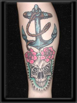 the anchor is by hennes, made during the tattoo forum in castrop-rauxel 