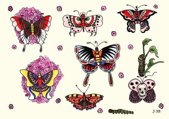 ink and watercolor inspired by old school tattoo flash ink and watercolor inspired by old school tattoo flash